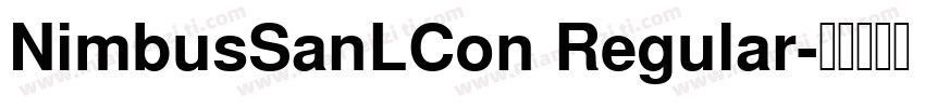 NimbusSanLCon Regular字体转换